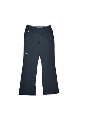 REI Womens 4 Black Straight Leg Performance Pants Mid Rise